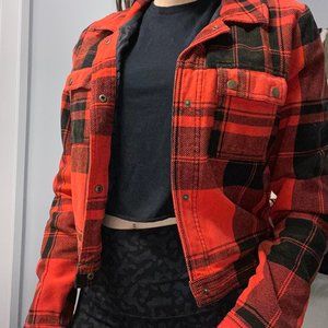 ✰ Mossimo (Target) Flannel Cropped Jacket ✰ (RED)